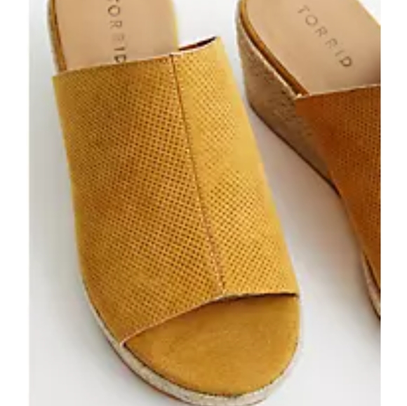 Espadrille Mule Wedge - Mustard (Ww - Picture 2 of 6
